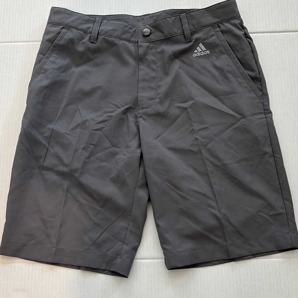 Men’s Adidas Gray Shorts Lightweight Design. New. 30” waist. Charcoal Gray